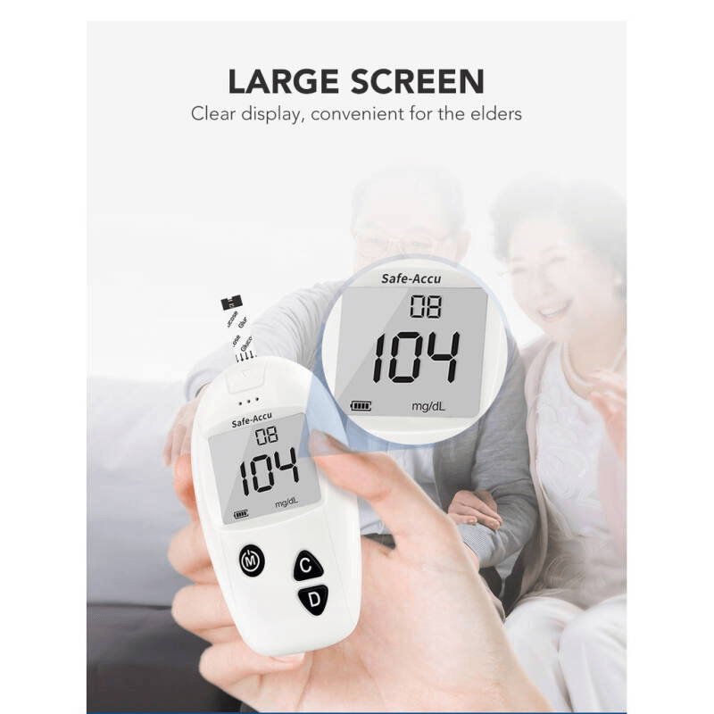 เครื่องวัดระดับน้ำตาลในเลือด SINOCARE รุ่น SAFE ACCU 0070061003012